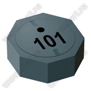 SRU5028-101Y дроссель SMD экранированный; L=100,0мкГн (при 100 кГц); Iн=0,47А