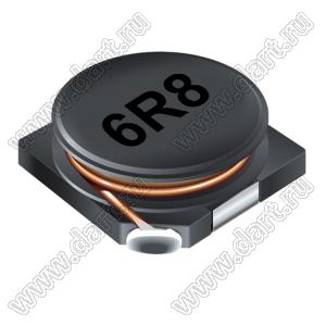 SDR1030-6R8M дроссель SMD неэкранированный; L=6,8мкГн; Q=15; Iн=2,2А