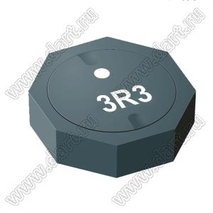 SRU8028-3R3Y дроссель SMD экранированный; L=3,3мкГн (при 100 кГц); Iн=3,60А