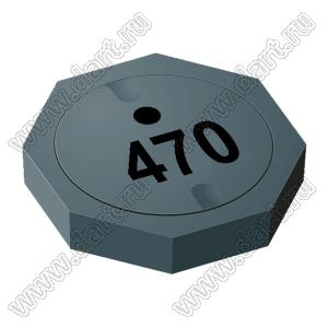 SRU5011-470Y дроссель SMD экранированный; L=47,0мкГн (при 100 кГц); Iн=0,32А