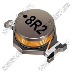 SDR2207-8R2ML дроссель SMD неэкранированный; L=8,2мкГн; Q=35; Iн=7А