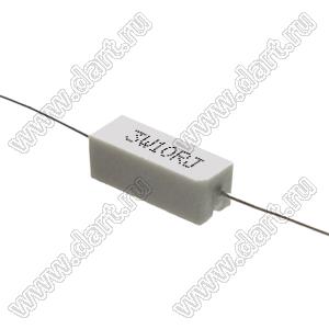 SQP 3W 10R J (5%) резистор керамический; 3Вт; 10(Ом); 5%