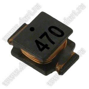 SDR0703-470KL дроссель SMD неэкранированный; L=47мкГн; Q=20; Iн=0,4А