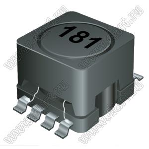 SRR0906-181YL дроссель SMD экранированный; L=180мкГн (при 1 кГц); Iн=0,52А