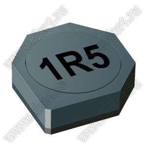 SRU3014-1R5Y дроссель SMD экранированный; L=1,5мкГн (при 100 кГц); Iн=1,55А