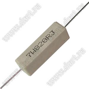 SQP 7W 820R J (5%) резистор керамический; 7Вт; 820(Ом); 5%
