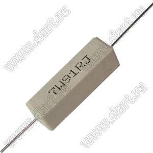 SQP 7W 91R J (5%) резистор керамический; 7Вт; 91(Ом); 5%