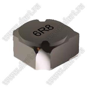 SRR6040A-6R8Y дроссель для поверхностного (SMD) монтажа экранированный; 6,70х6,70х4,00мм; L=6,8мкГн (при 10 кГц); Iн=2,5А