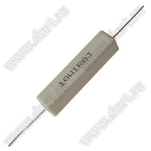 SQP 10W 1R0 J (5%) резистор керамический; 10Вт; 1(Ом); 5%
