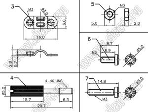 DS1051-09C1 корпус (кожух) для разъема D-SUB; 09-конт.; пластик