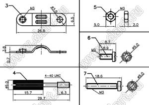 DS1051-37C1 корпус (кожух) для разъема D-SUB; 37-конт.; пластик