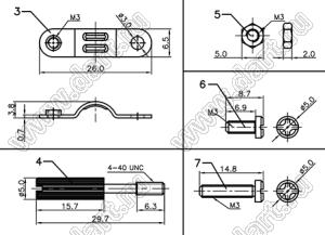 DS1051-25C1 корпус (кожух) для разъема D-SUB; 25-конт.; пластик