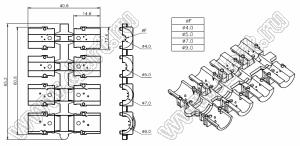 DS1049-25M1 корпус (кожух) для разъема D-SUB; 25-конт.; металл