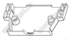 DS1047-37M1L (DNT-37C) корпус (кожух) для разъема D-SUB; длинные винты; 37-конт.; металлический сплав