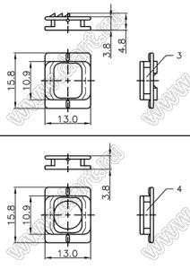 DS1050-15N1 корпус (кожух) для разъема D-SUB; 15-конт.; пластик