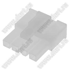 4200HF-04P-1 (Mini-Fit Jr.™ MOLEX 0039014040) корпус однорядной розетки на кабель; шаг 4,2мм; 1x4-конт.