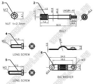 DS1045-50AP1L корпус (кожух) для разъема D-SUB; 50-конт.; пластик