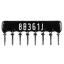 SIP 8P4R-B360RJ 5% (8B361J) сборка резисторная тип A; 4 резистора; R=360 (Ом); 5%