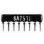 SIP 8P7R-A750RJ 5% (8A751J) сборка резисторная тип A; 7 резисторов; R=750 (Ом); 5%