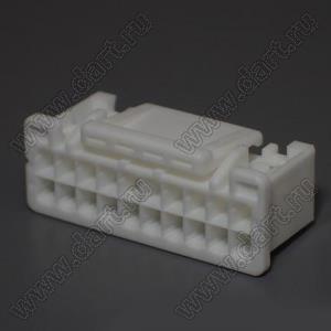 PUDP-20V-S корпус розетки на кабель; шаг 2,00мм; 20 (2x10)-конт.