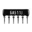SIP 6P5R-A510RJ 5% (6A511J) сборка резисторная тип A; 5 резисторов; R=510 (Ом); 5%