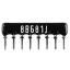 SIP 8P4R-B680RJ 5% (8B681J) сборка резисторная тип A; 4 резистора; R=680 (Ом); 5%