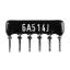 SIP 6P5R-A510KJ 5% (6A514J) сборка резисторная тип A; 5 резисторов; R=510 кОм; 5%
