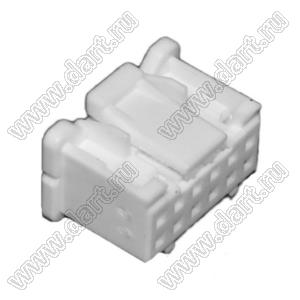 PUDP-12V-S корпус розетки на кабель; шаг 2,00мм; 12 (2x6)-конт.