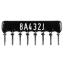 SIP 8P7R-A4K3J 5% (8A432J) сборка резисторная тип A; 7 резисторов; R=4,3 кОм; 5%