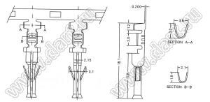 KR4500F-TP (#20-24) контакт для розетки на кабель (терминал); P=4,50мм; AWG# 20...24