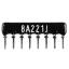 SIP 8P7R-A220RJ 5% (8A221J) сборка резисторная тип A; 7 резисторов; R=220 (Ом); 5%