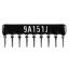 SIP 9P8R-A150RJ 5% (9A151J) сборка резисторная тип A; 8 резисторов; R=150 (Ом); 5%