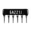 SIP 6P5R-A220RJ 5% (6A221J) сборка резисторная тип A; 5 резисторов; R=220 (Ом); 5%