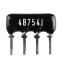 SIP 4P2R-B750KJ 5% (4B754J) сборка резисторная тип A; 2 резистора; R=750 кОм; 5%