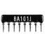 SIP 8P7R-A100RJ 5% (8A101J) сборка резисторная тип A; 7 резисторов; R=100 (Ом); 5%