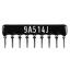 SIP 9P8R-A510KJ 5% (9A514J) сборка резисторная тип A; 8 резисторов; R=510 кОм; 5%