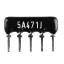 SIP 5P4R-A470RJ 5% (5A471J) сборка резисторная тип A; 4 резистора; R=470 (Ом); 5%