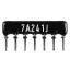SIP 7P6R-A240RJ 5% (7A241J) сборка резисторная тип A; 6 резисторов; R=240 (Ом); 5%