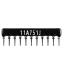 SIP 11P10R-A750RJ 5% (11A751J) сборка резисторная тип A; 10 резисторов; R=750 (Ом); 5%