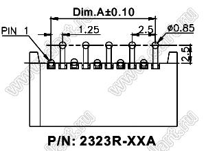 BL2323R-16A (16FE-ST-VK-N, F1251-DIP-16PW) разъем FPC угловой, тип A; 16-конт.