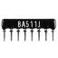 SIP 8P7R-A510RJ 5% (8A511J) сборка резисторная тип A; 7 резисторов; R=510 (Ом); 5%