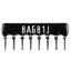 SIP 8P7R-A680RJ 5% (8A681J) сборка резисторная тип A; 7 резисторов; R=680 (Ом); 5%