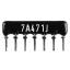 SIP 7P6R-A470RJ 5% (7A471J) сборка резисторная тип A; 6 резисторов; R=470 (Ом); 5%