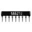 SIP 9P8R-A620RJ 5% (9A621J) сборка резисторная тип A; 8 резисторов; R=620 (Ом); 5%