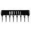 SIP 8P4R-B110RJ 5% (8B111J) сборка резисторная тип A; 4 резистора; R=110 (Ом); 5%