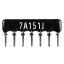 SIP 7P6R-A150RJ 5% (7A151J) сборка резисторная тип A; 6 резисторов; R=150 (Ом); 5%