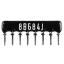 SIP 8P4R-B680KJ 5% (8B684J) сборка резисторная тип A; 4 резистора; R=680 кОм; 5%