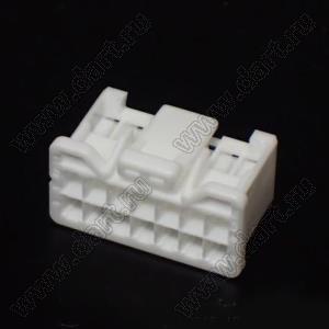 PUDP-14V-S корпус розетки на кабель; шаг 2,00мм; 14 (2x7)-конт.