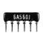SIP 6P5R-A56RJ 5% (6A560J) сборка резисторная тип A; 5 резисторов; R=56 (Ом); 5%