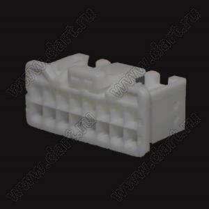 PUDP-16V-S корпус розетки на кабель; шаг 2,00мм; 16 (2x8)-конт.
